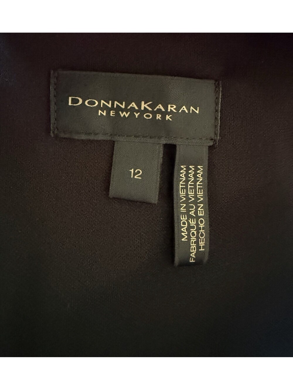 New Donna Karan Sleeveless Midi A-Line Halter Dress In Black Size 12 $199 - Picture 8 of 10